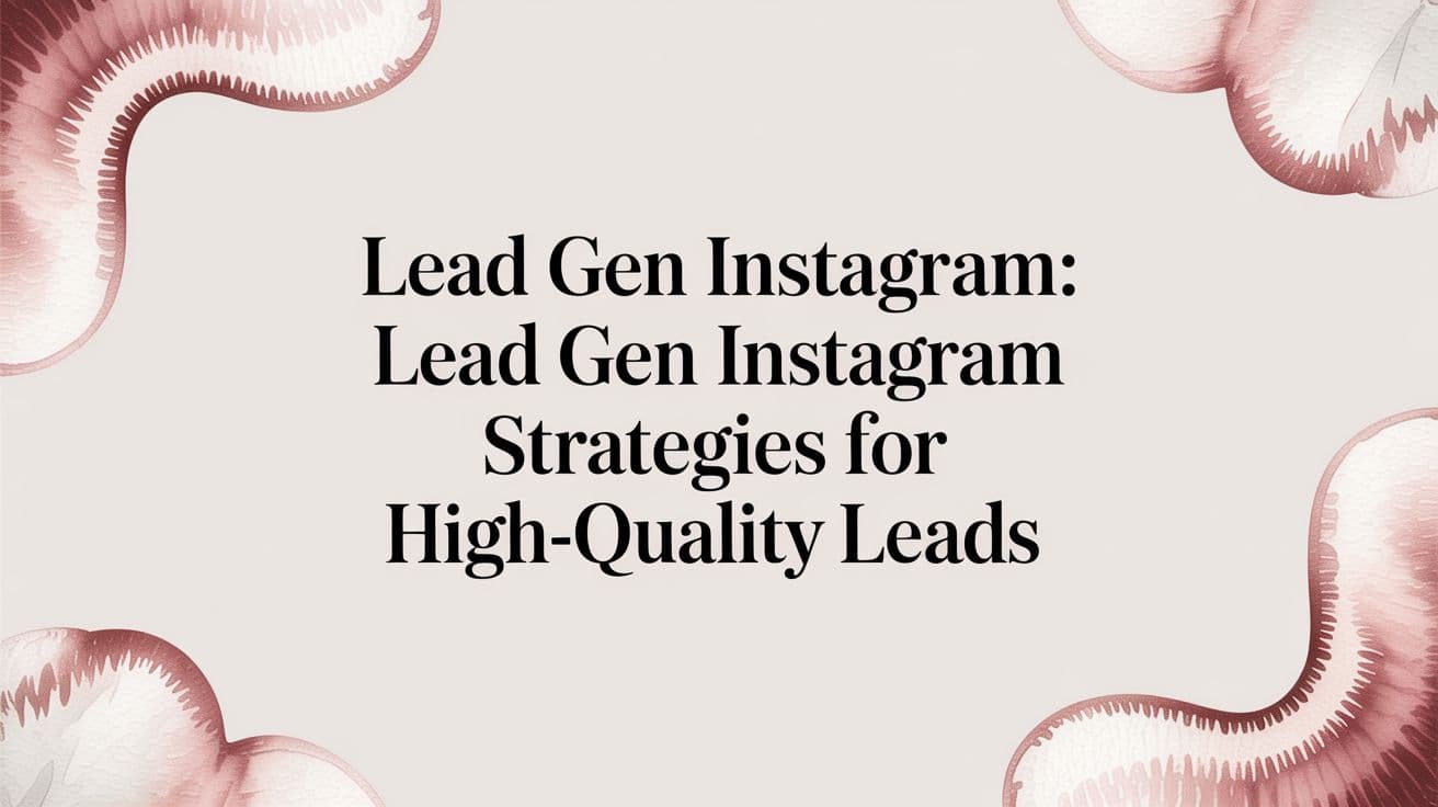 Featured image for: Lead Gen Instagram: lead gen instagram Strategies for High-Quality Leads
