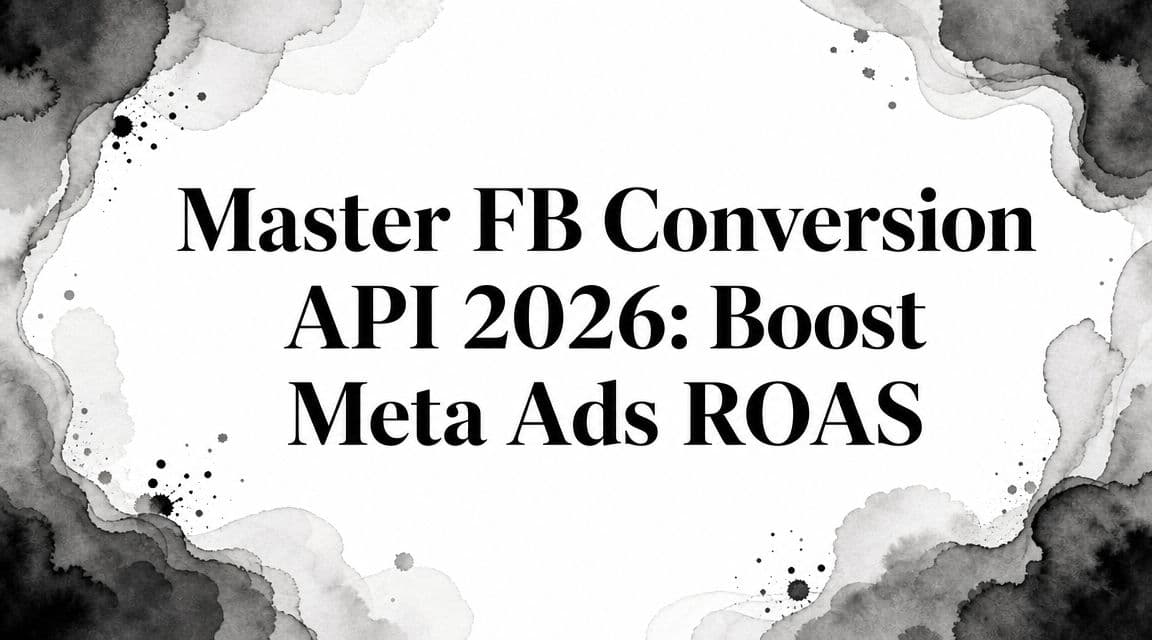 Featured image for: Master FB Conversion API 2026: Boost Meta Ads ROAS