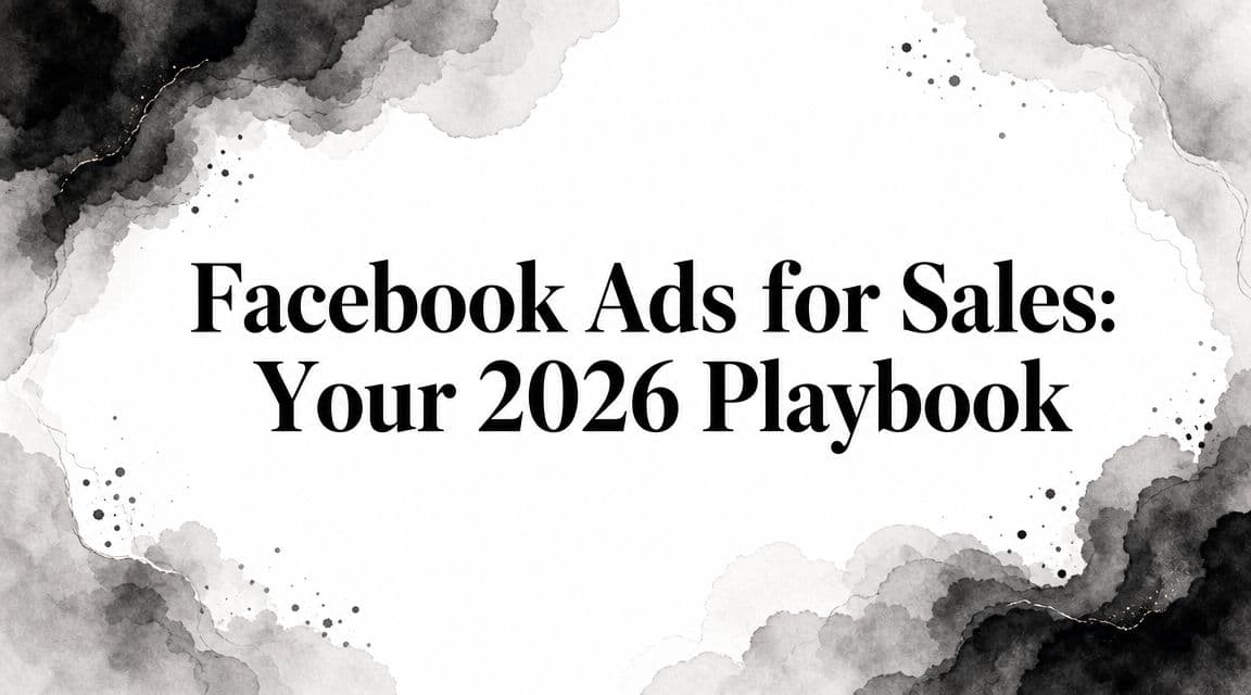 Featured image for: Facebook Ads for Sales: Your 2026 Playbook