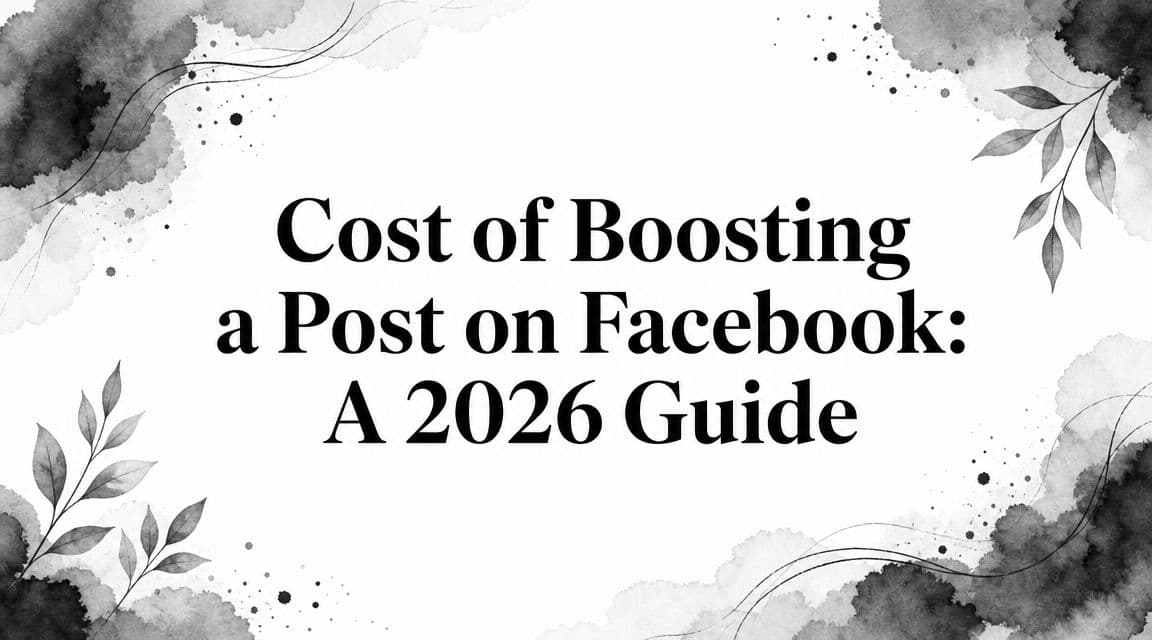 Featured image for: Cost of Boosting a Post on Facebook: A 2026 Guide