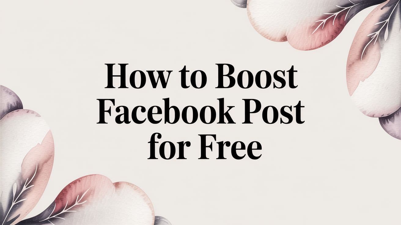 Featured image for: How to Boost Facebook Post for Free