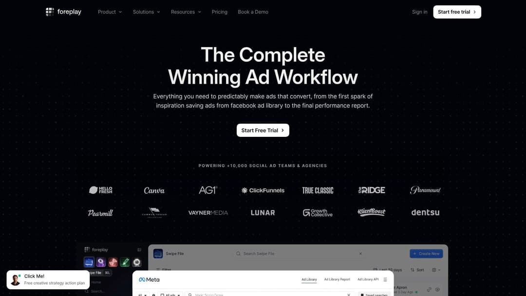 Foreplay – Ad Inspiration Saver + Competitor Tracking