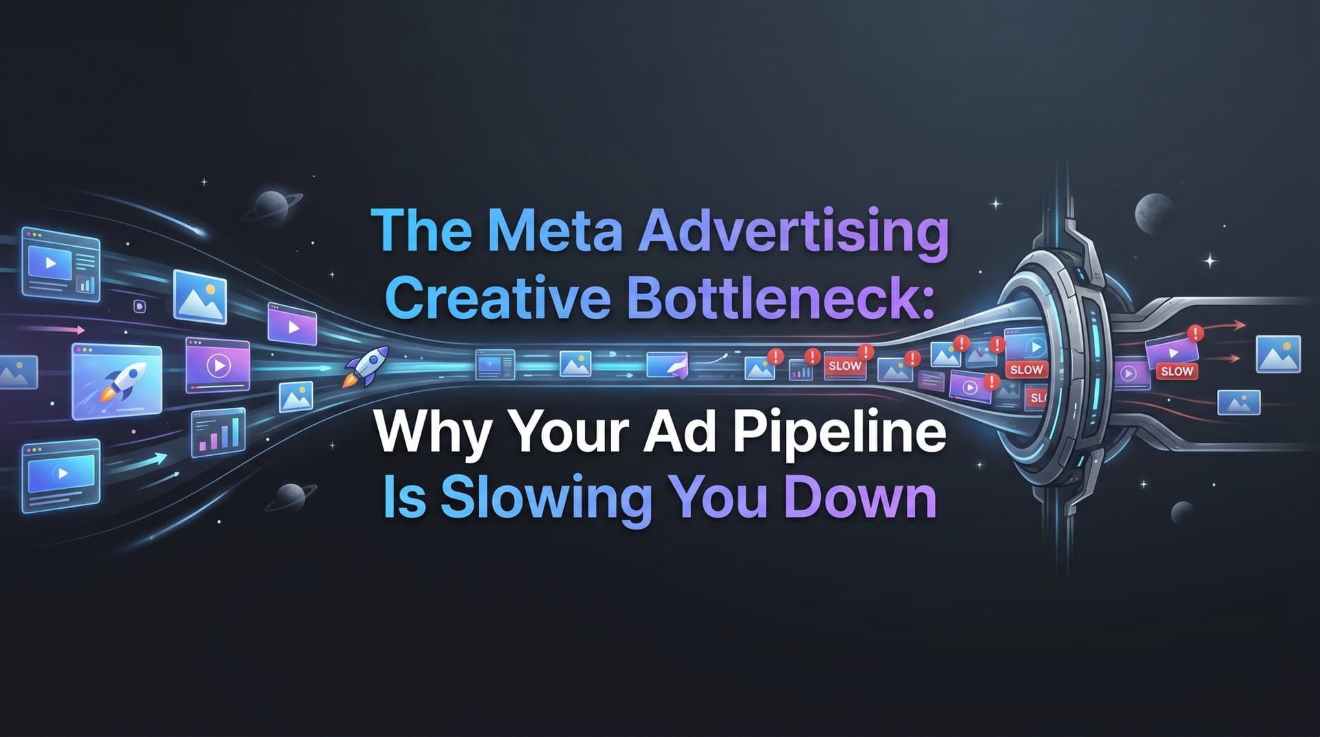 Featured image for: The Meta Advertising Creative Bottleneck: Why Your Ad Pipeline Is Slowing You Down