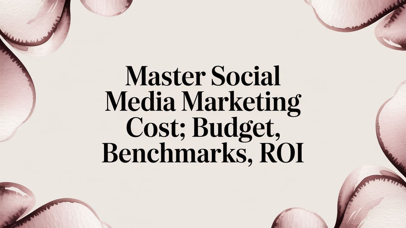Featured image for: Master social media marketing cost: Budget, Benchmarks, ROI