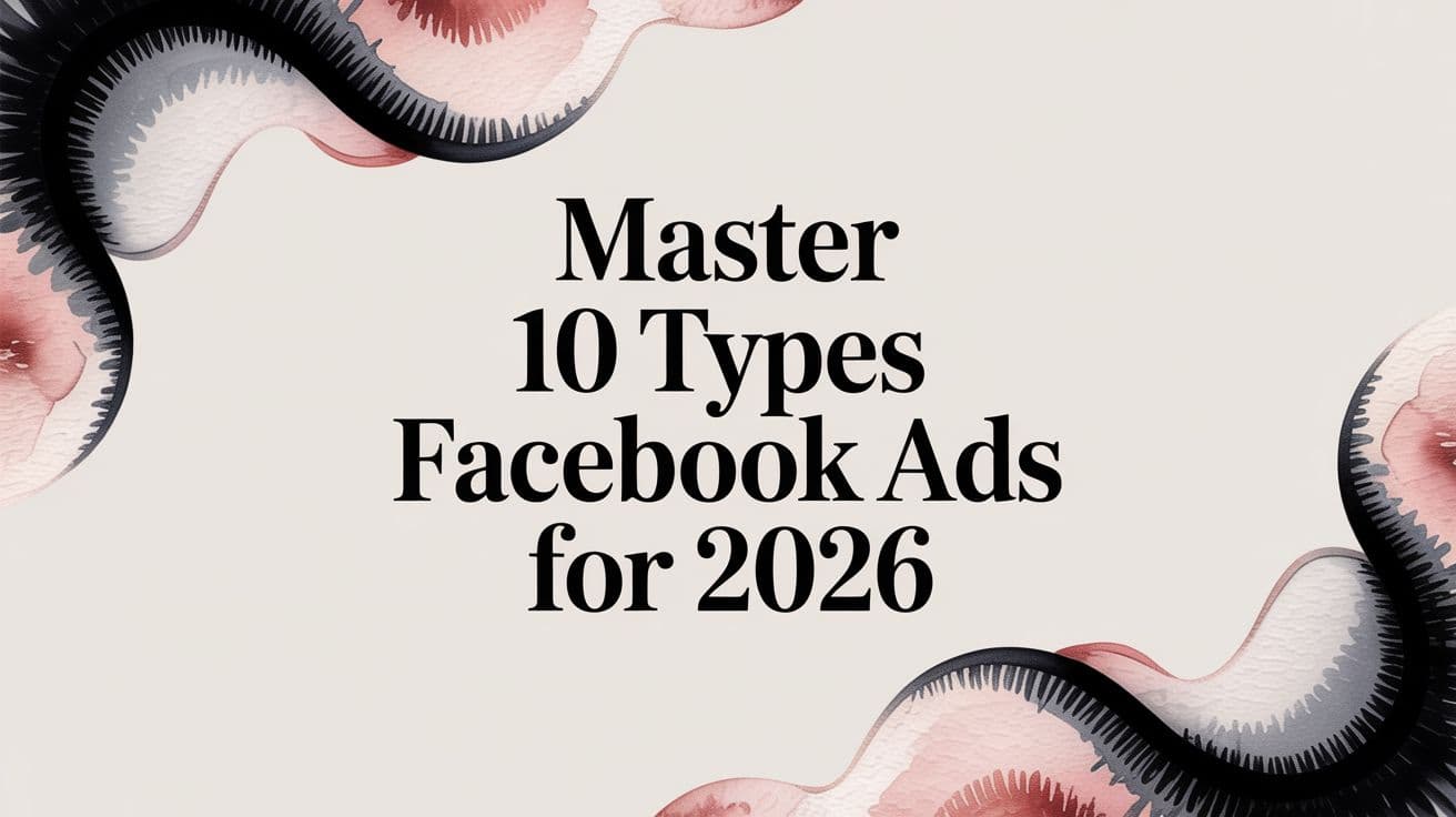 Featured image for: Master 10 types facebook ads for 2026