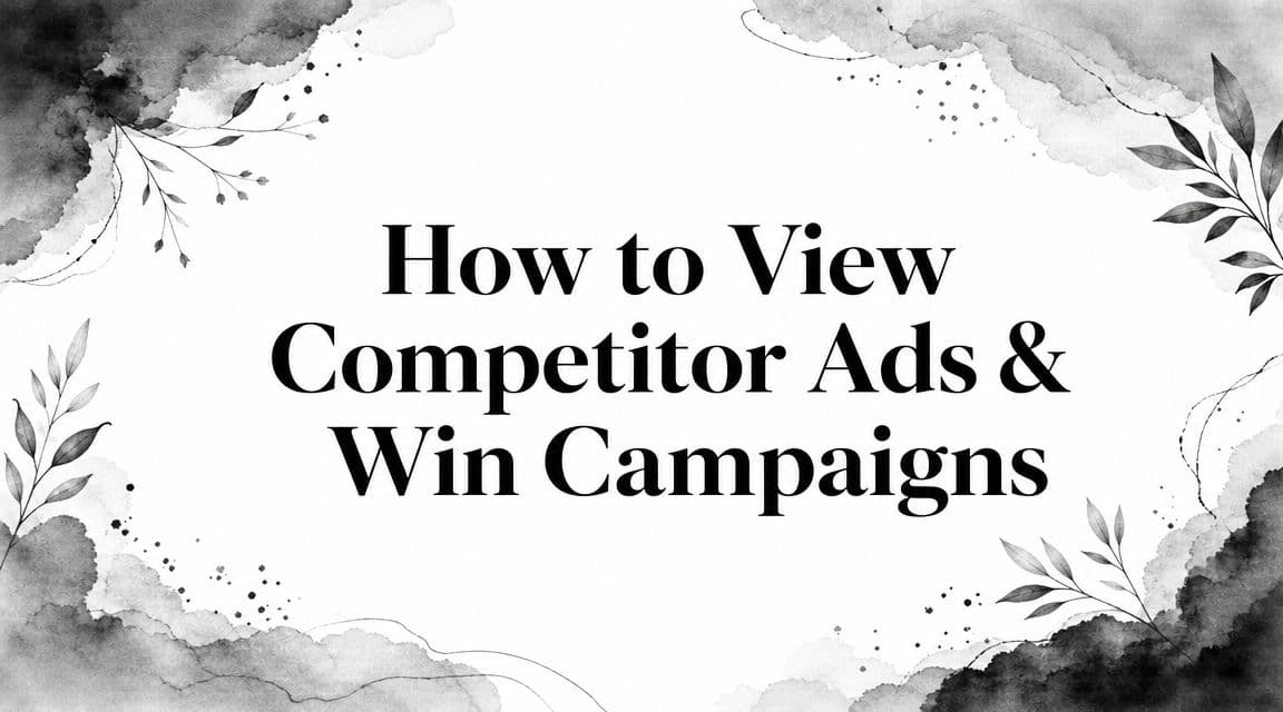 Featured image for: How to View Competitor Ads & Win Campaigns