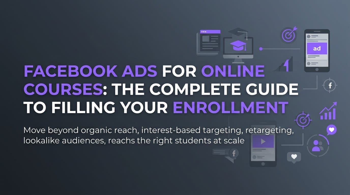 Featured image for: Facebook Ads for Online Courses: The Complete Guide to Filling Your Enrollment