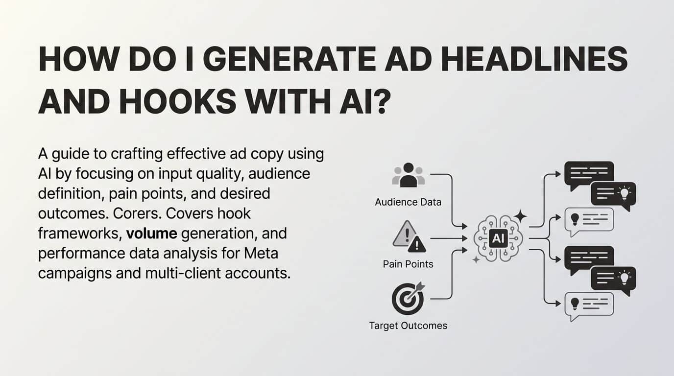 How do I generate ad headlines and hooks with ai?