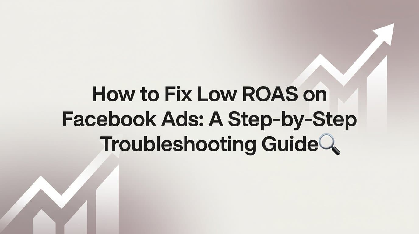 How to Fix Low ROAS on Facebook Ads: A Step-by-Step Troubleshooting Guide