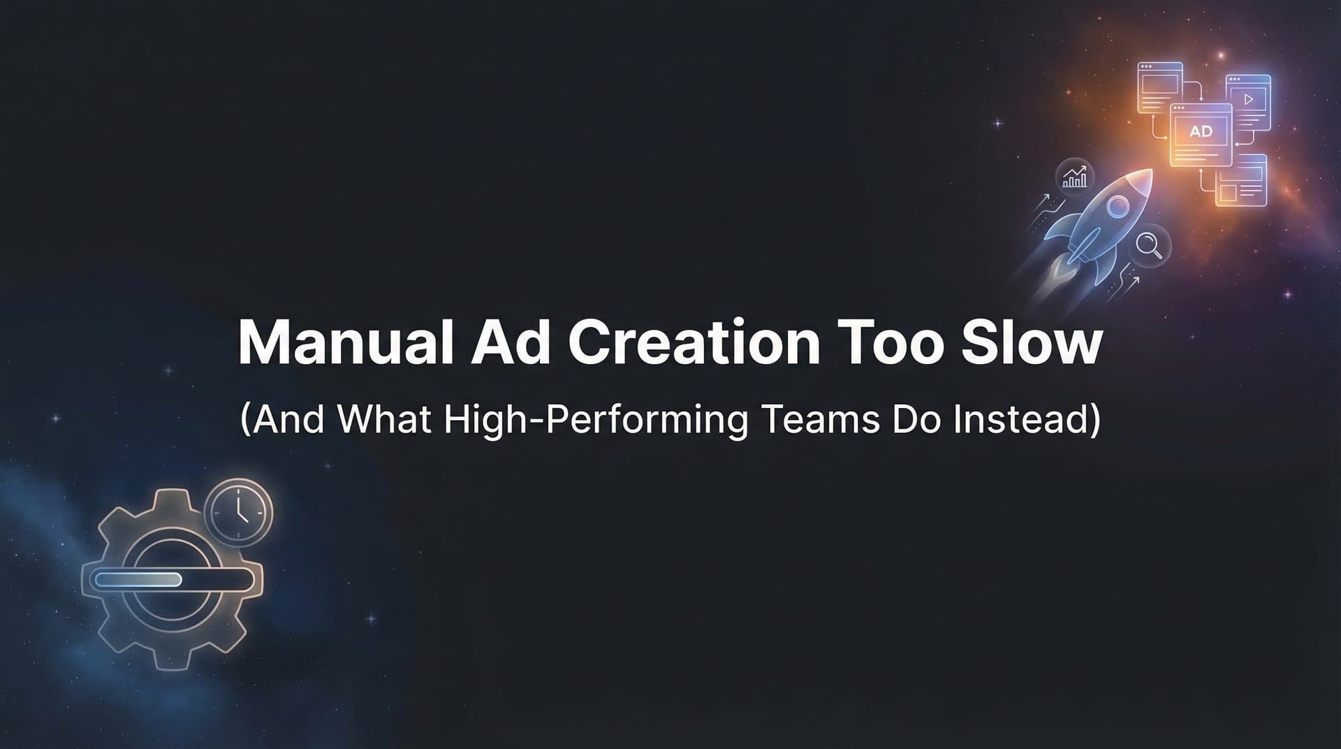 Featured image for: Why Manual Ad Creation Is Too Slow (And What High-Performing Teams Do Instead)