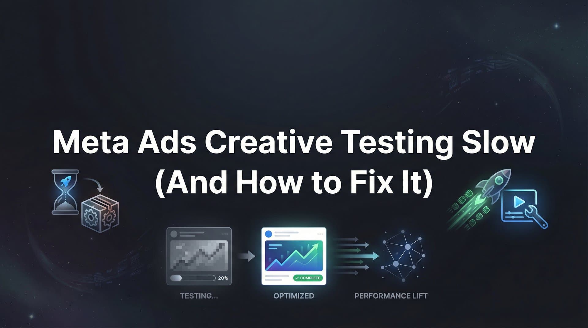 Featured image for: Why Meta Ads Creative Testing Is So Slow (And How to Fix It)