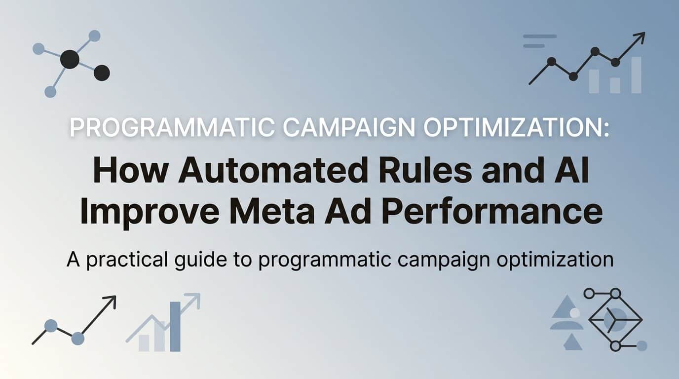 Programmatic Campaign Optimization: How Automated Rules and AI Improve Meta Ad Performance