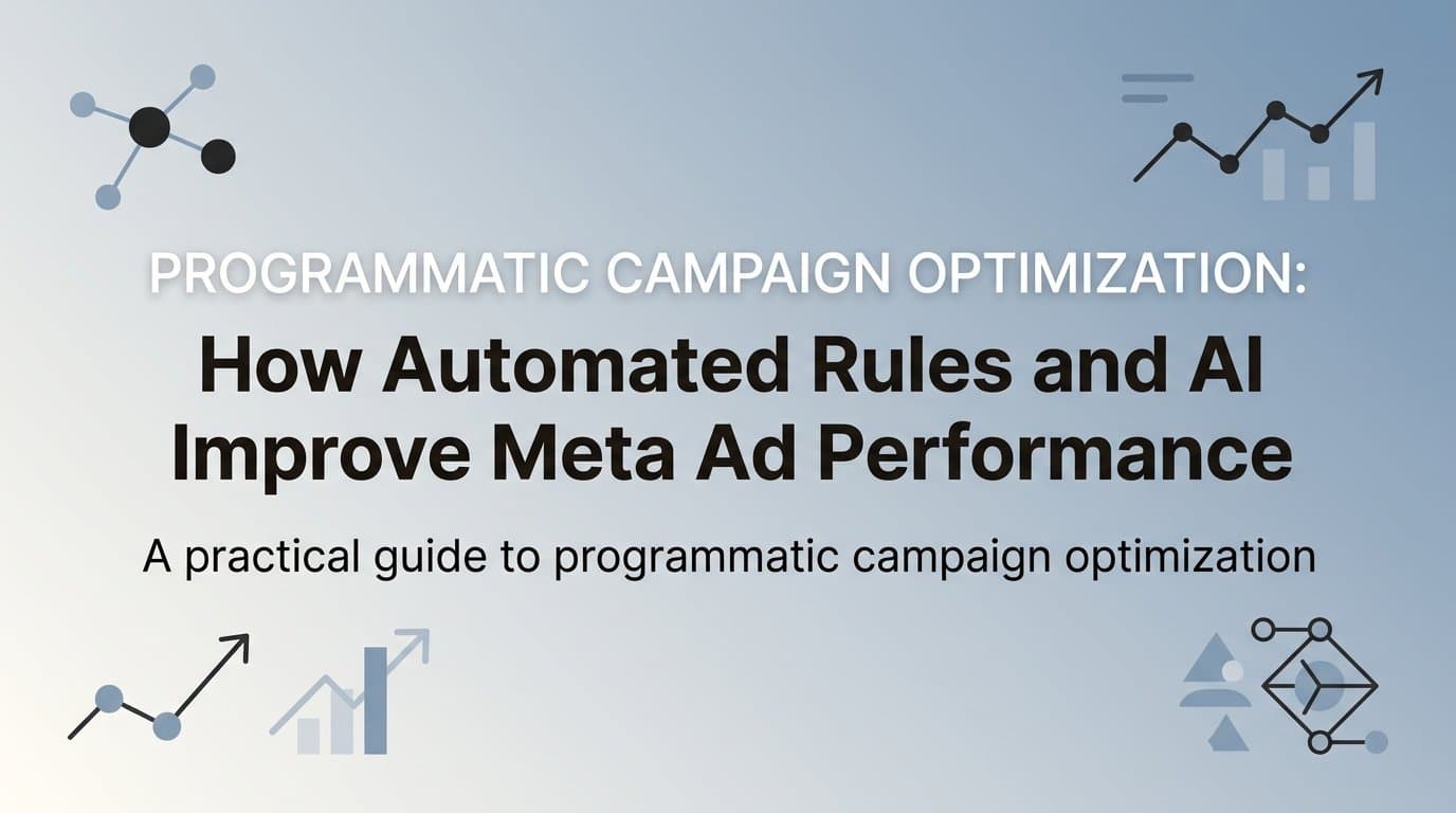 Featured image for: Programmatic Campaign Optimization: How Automated Rules and AI Improve Meta Ad Performance