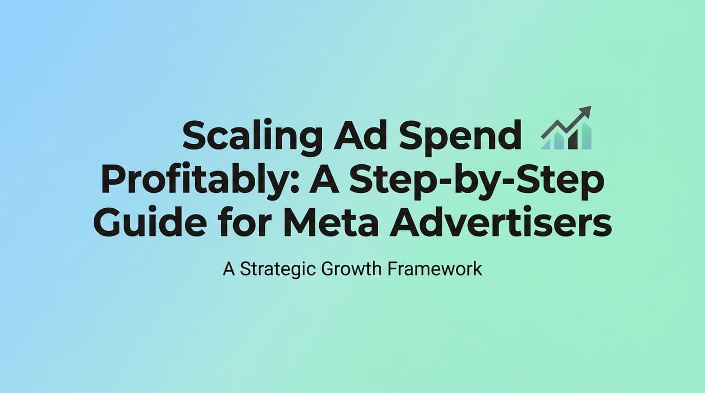 Scaling Ad Spend Profitably: A Step-by-Step Guide for Meta Advertisers