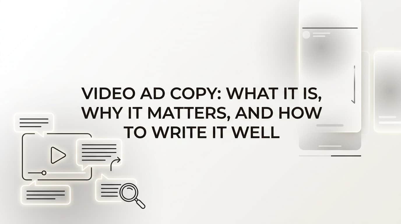 Video Ad Copy: What It Is, Why It Matters, and How to Write It Well