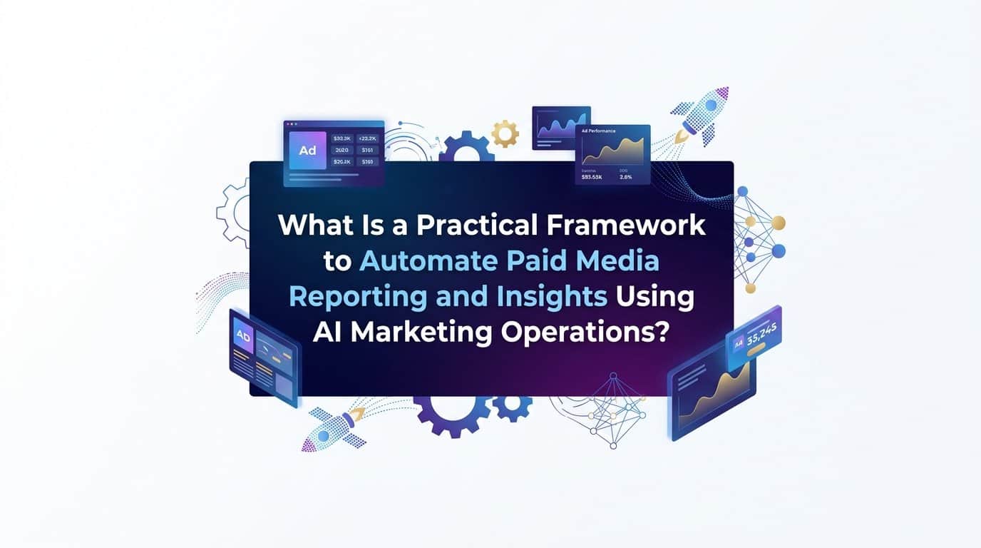 What Is a Practical Framework to Automate Paid Media Reporting and Insights Using AI Marketing Operations?